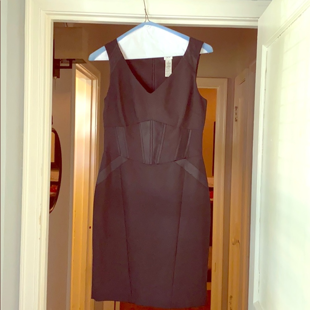 Size 8 Cache tuxedo detail dress NWOT